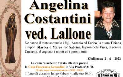 ANGELINA COSTANTINI ved. LALLONE