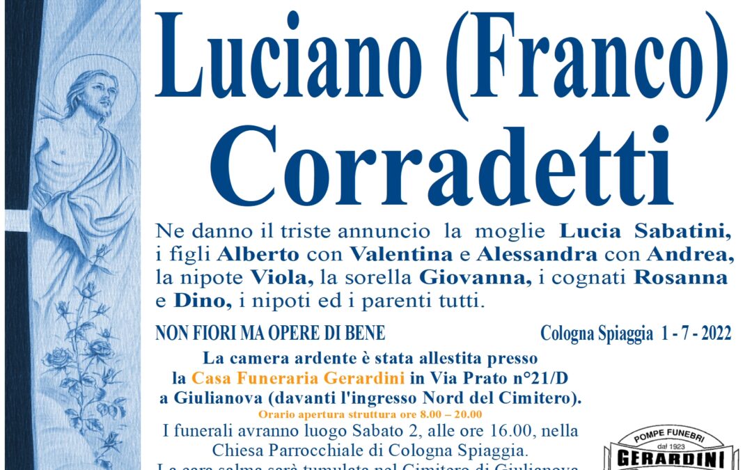 LUCIANO (FRANCO) CORRADETTI