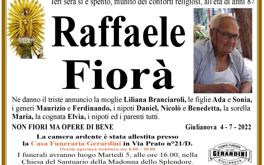 RAFFAELE FIORA’
