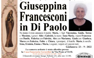 GIUSEPPINA FRANCESCONI IN DI PAOLO
