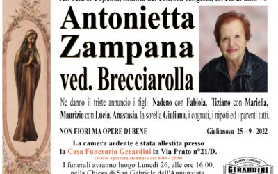 ANTONIETTA ZAMPANA VED. BRECCIAROLLA