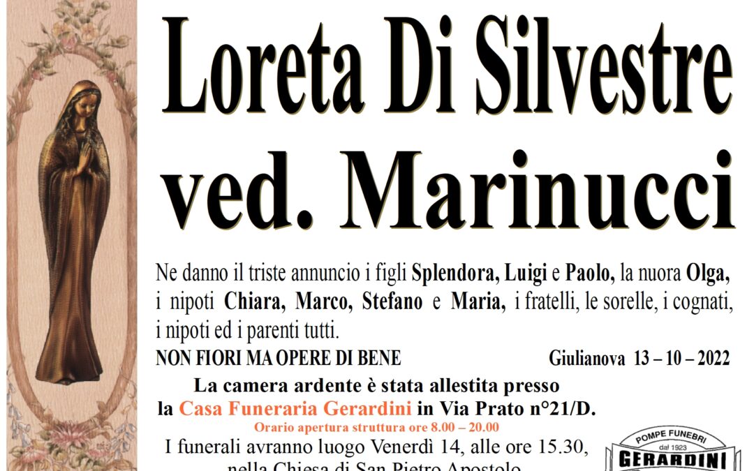LORETA DI SILVESTRE VED. MARINUCCI