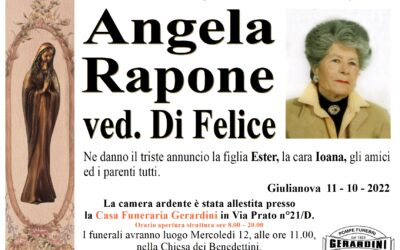ANGELA RAPONE VED. DI FELICE