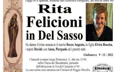 RITA FELICIONI IN DEL SASSO