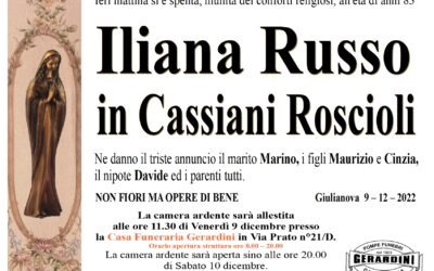 ILIANA RUSSO IN CASSIANI ROSCIOLI