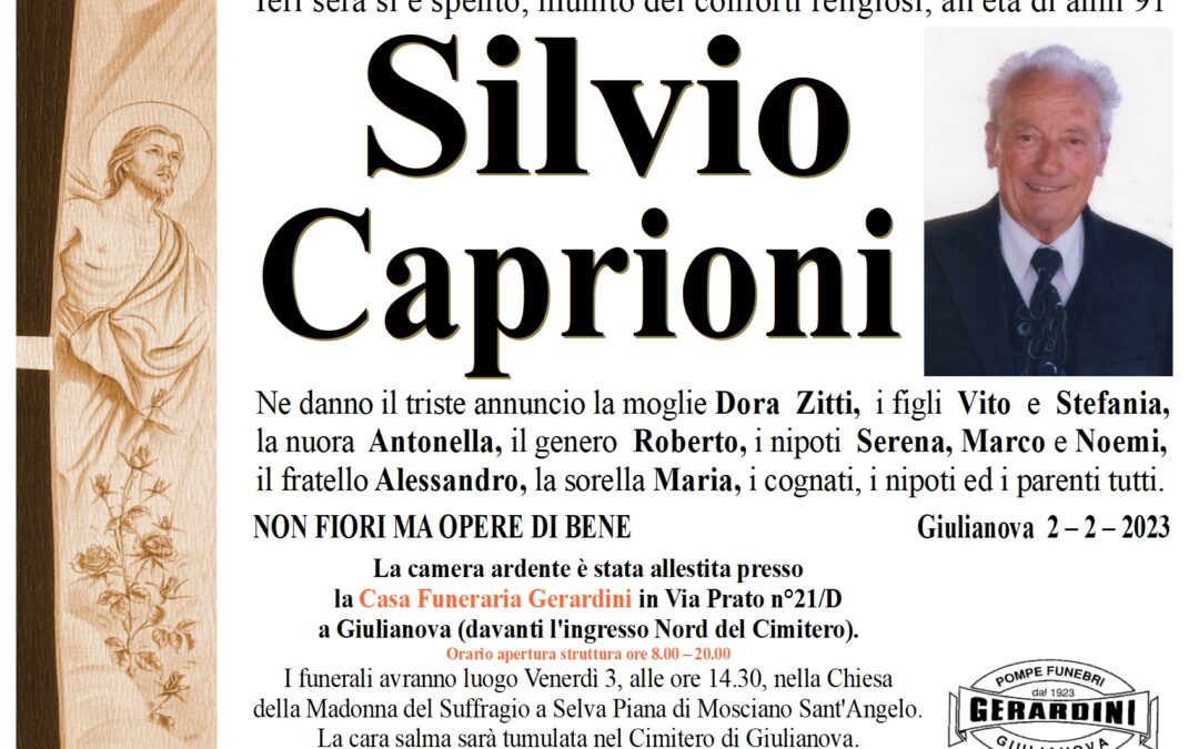 SILVIO CAPRIONI