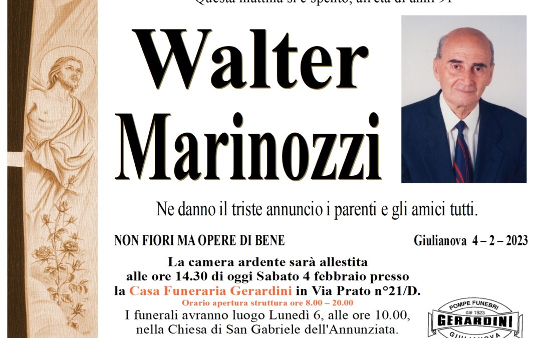 WALTER MARINOZZI