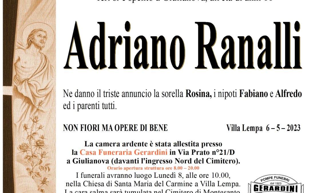 ADRIANO RANALLI