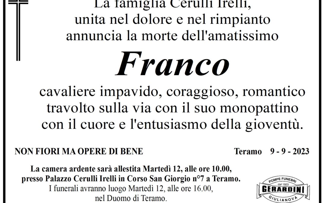 FRANCO CERULLI IRELLI
