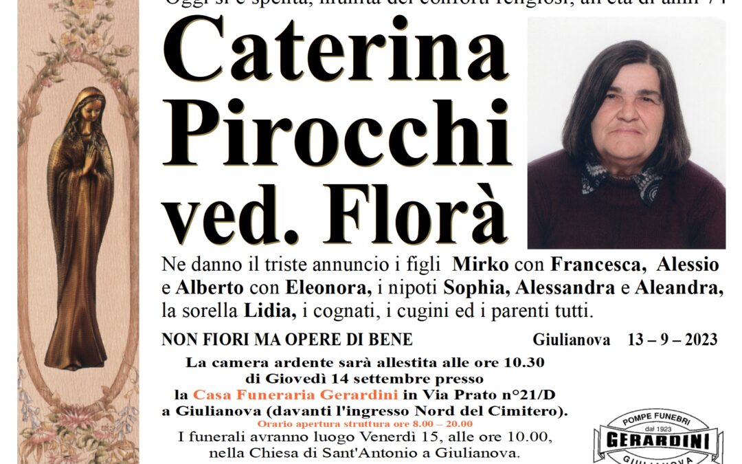 CATERINA PIROCCHI VED.FLORA’