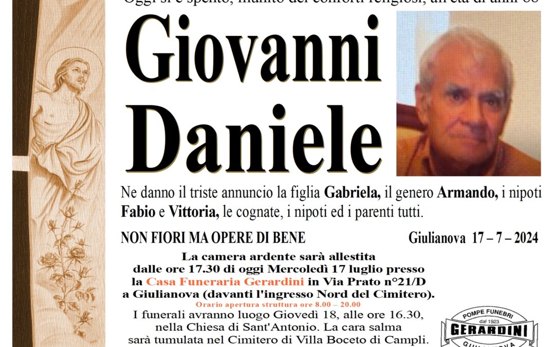 GIOVANNI DANIELE