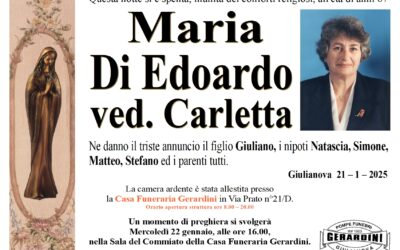 MARIA DI EDOARDO VED. CARLETTA