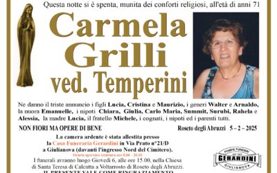 CARMELA GRILLI ved. TEMPERINI