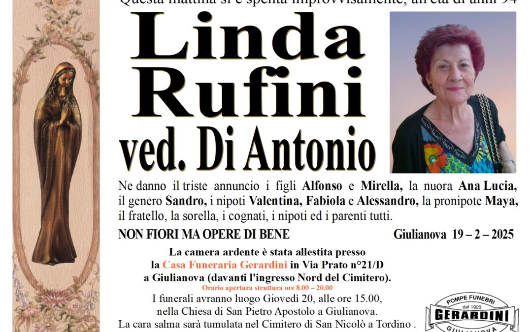 LINDA RUFINI ved. DI ANTONIO