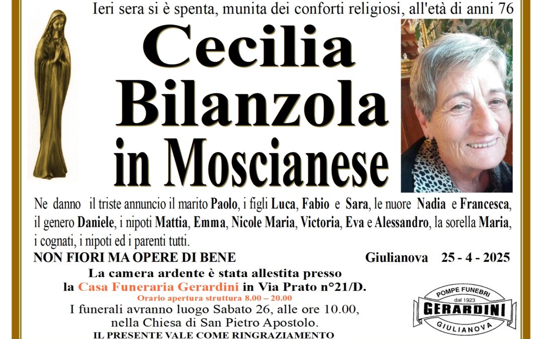 CECILIA BILANZOLA IN MOSCIANESE