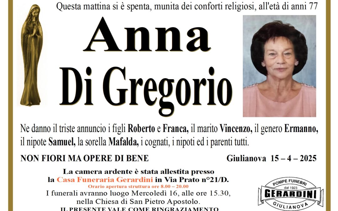 ANNA DI GREGORIO