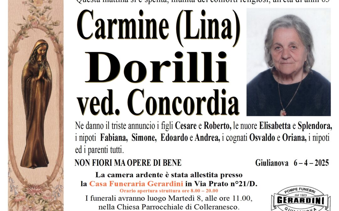 CARMINE (LINA) DORILLI VED. CONCORDIA