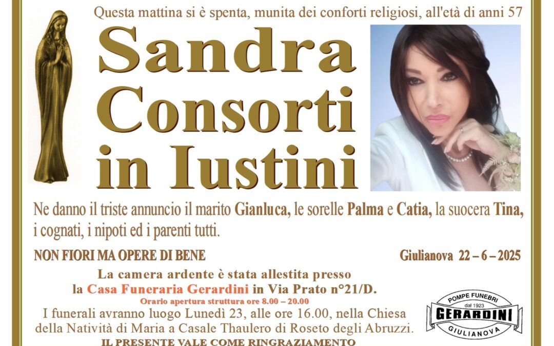 SANDRA CONSORTI IN IUSTINI
