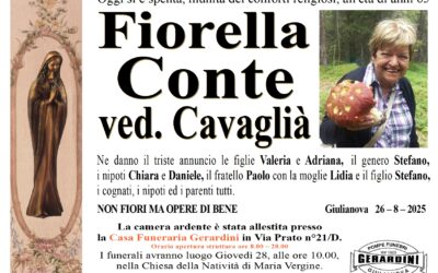 FIORELLA CONTE VED. CAVAGLIA’