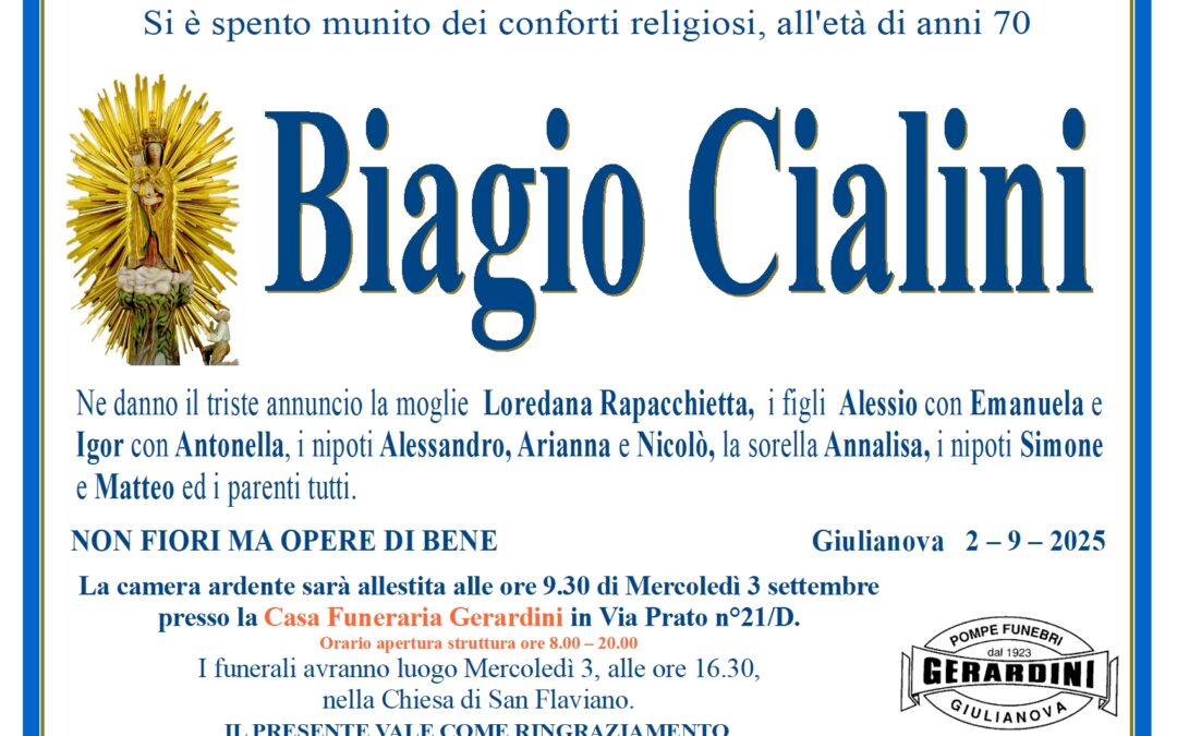 BIAGIO CIALINI