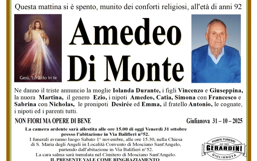 AMEDEO DI MONTE