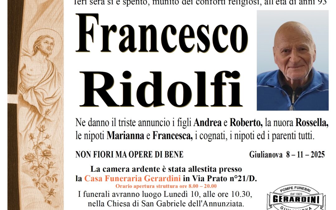 FRANCESCO RIDOLFI
