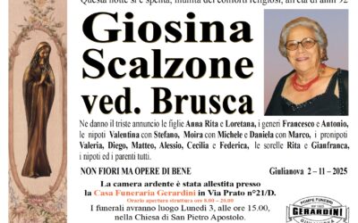 GIOSINA SCALZONE VED. BRUSCA