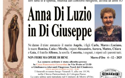 ANNA DI LUZIO IN DI GIUSEPPE