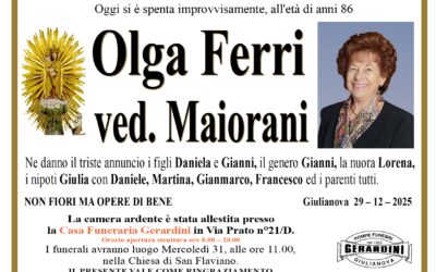 OLGA FERRI VED. MAIORANI