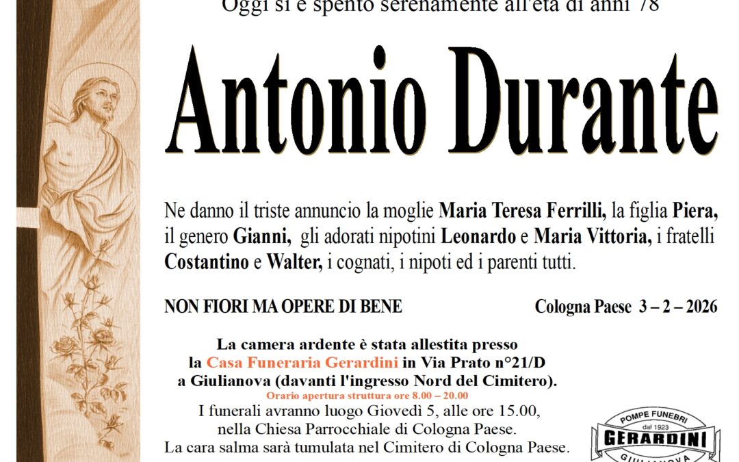 ANTONIO DURANTE