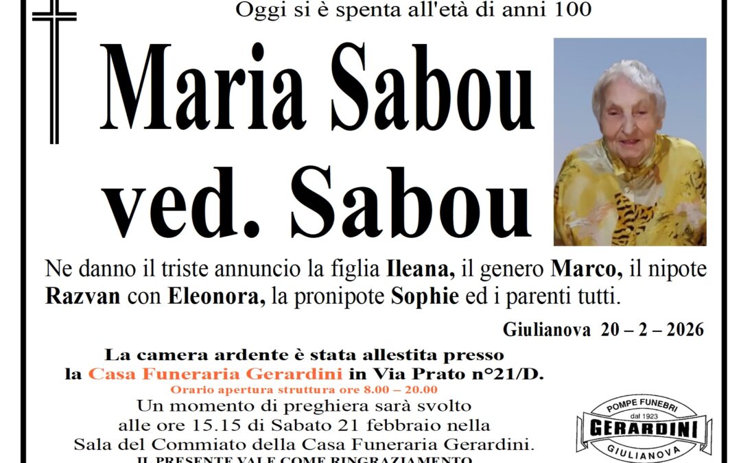 MARIA SABOU VED. SABOU