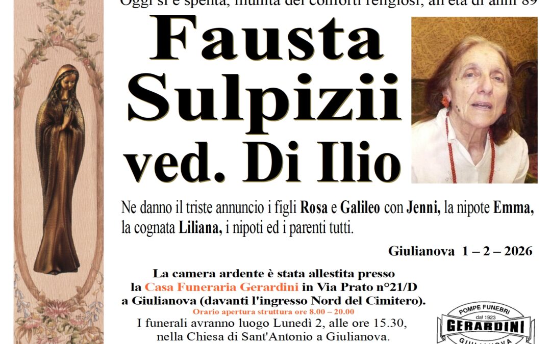 FAUSTA SULPIZII VED. DI ILIO