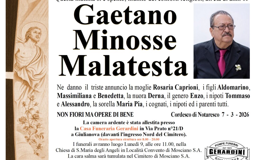 GAETANO MINOSSE MALATESTA