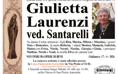 GIULIETTA LAURENZI VED. SANTARELLI
