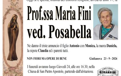 MARIA FINI VED. POSABELLA
