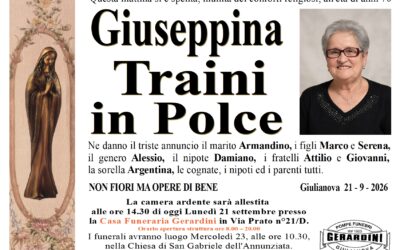 GIUSEPPINA TRAINI IN POLCE