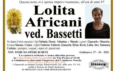 LOLITA AFRICANI VED. BASSETTI