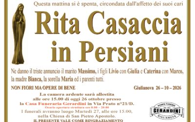 RITA CASACCIA IN PERSIANI