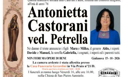 ANTONIETTA CASTORANI VED. PETRELLA