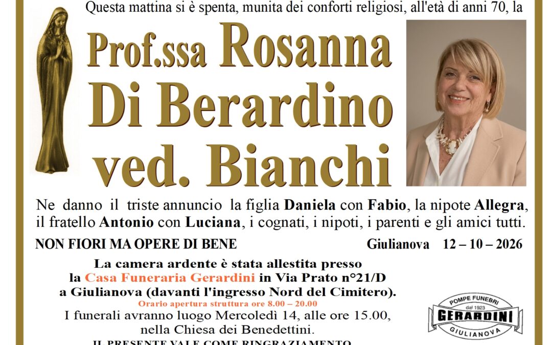 ROSANNA DI BERARDINO VED. BIANCHI