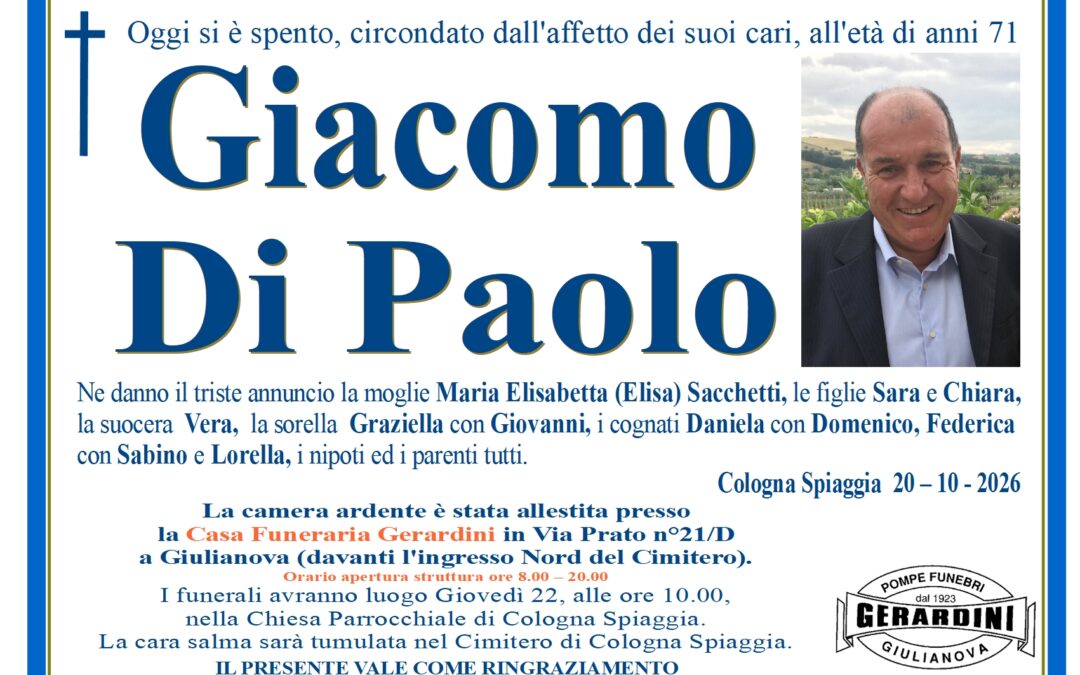 GIACOMO DI PAOLO