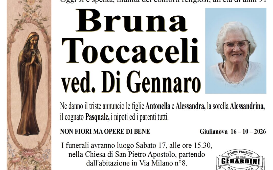 BRUNA TOCCACELI VED. DI GENNARO